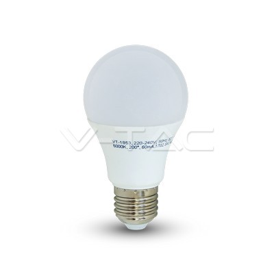 VT-1853 LED Bulb - 10W E27 A60 Thermoplastic 6000K
