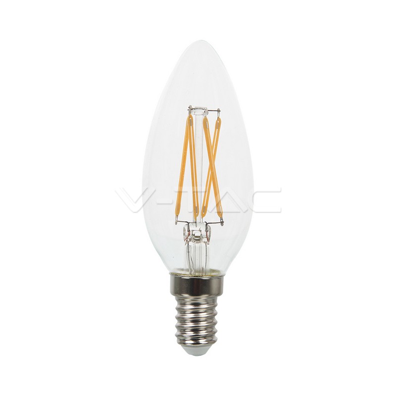 VT-1986 4W LED CANDLE FILAMENT BULB 2700K E14