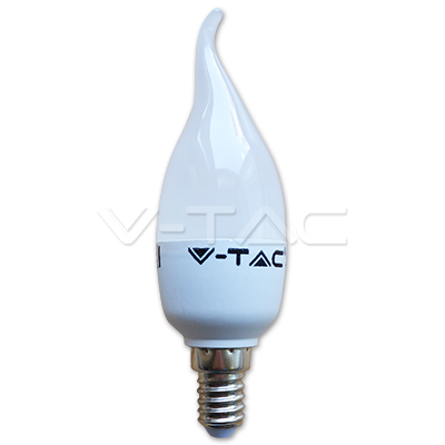 VT-1855TP LED Bulb – 6W E14 Candle Flame 6400K