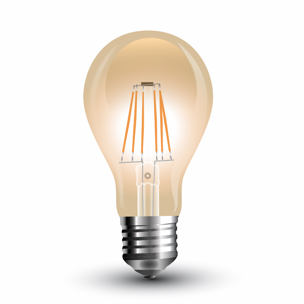 VT-1954 FILAMENT A60 AMBER BULB 4W 2200K