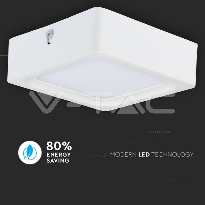 VT-1415SQ 15W LED Surface Panel Downlight - Square 6000K