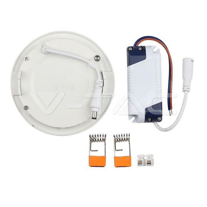 VT-1207 12W LED Premium Panel Downlight - Round 4000K