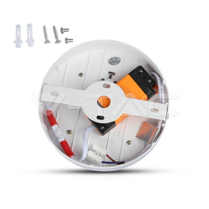 VT-2209 18W+3W LED Surface Panel Downlight - Round 4500K EMC+CR80