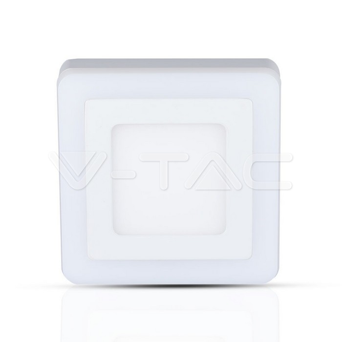 VT-1509 12W+3W LED Surface Panel Downlight - Square 4500K EMC+CR80