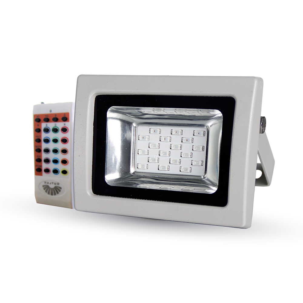 VT-4711 10W LED Floodlight RGB With RF Remote SMD