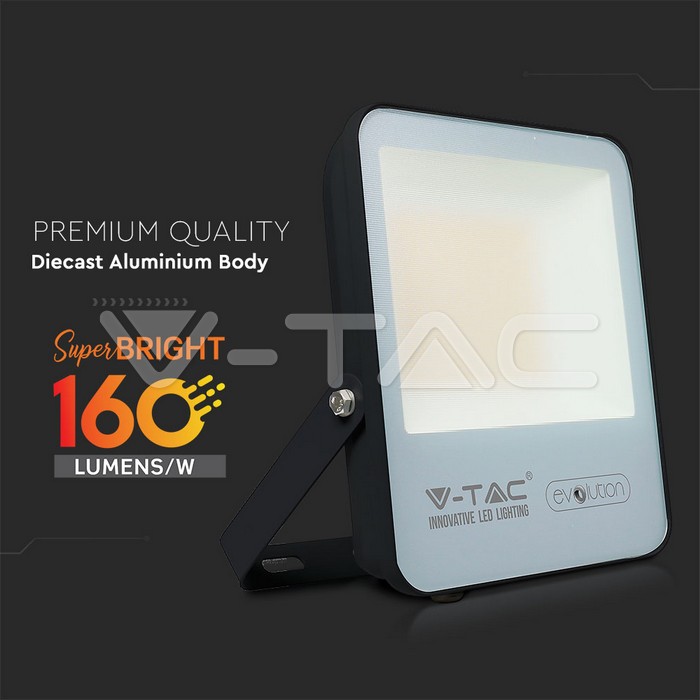 VT-4961 50W 160LM/WATT-NEW FLOODLIGHT-BLACK BODY-4000K