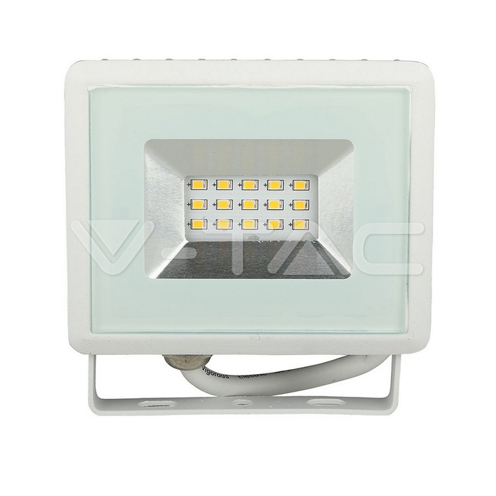 VT-4011 10W LED Floodlight SMD E-Series White Body 6500K