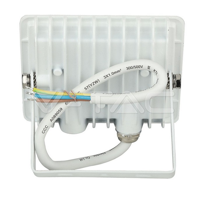 VT-4011 10W LED Floodlight SMD E-Series White Body 6500K