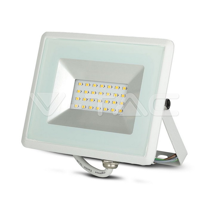 VT-4021 20W LED Floodlight SMD E-Series White Body 3000K