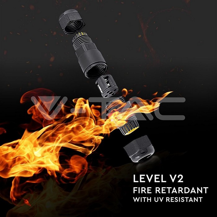 VT-868 Waterproof Black Terminal Block 5-9mm IP68