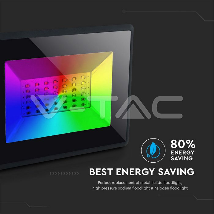 VT-4932 30W LED FLOODLIGHT RGB