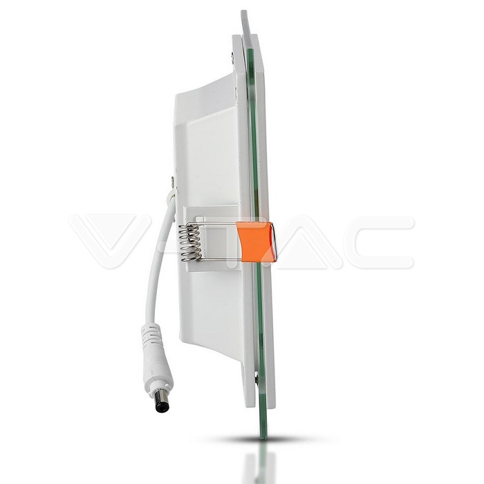 VT-1202G 18W LED Panel Downlight Glass - Square 4000K