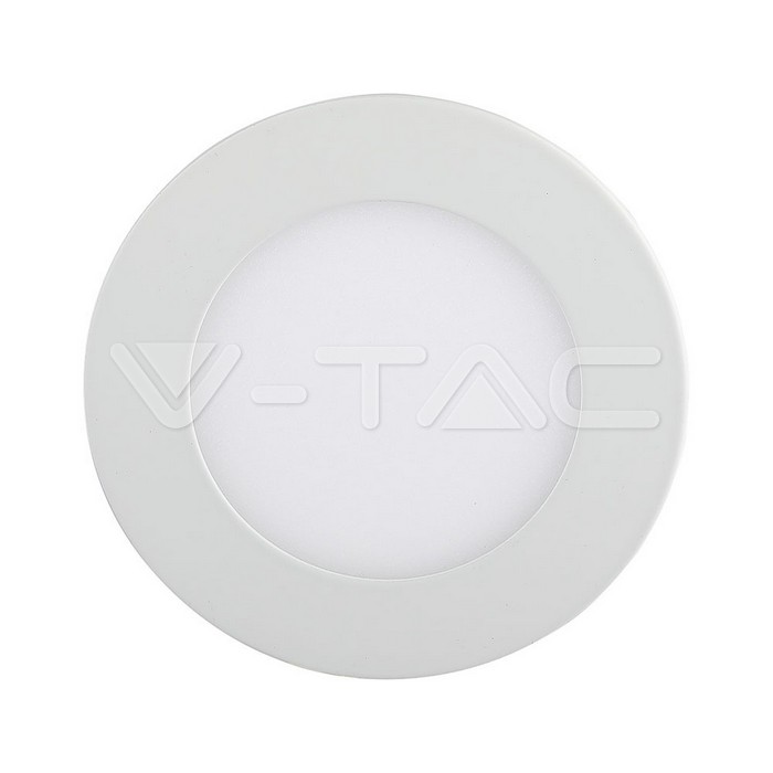 VT-307 3W LED Premium Panel Downlight - Round 6000K