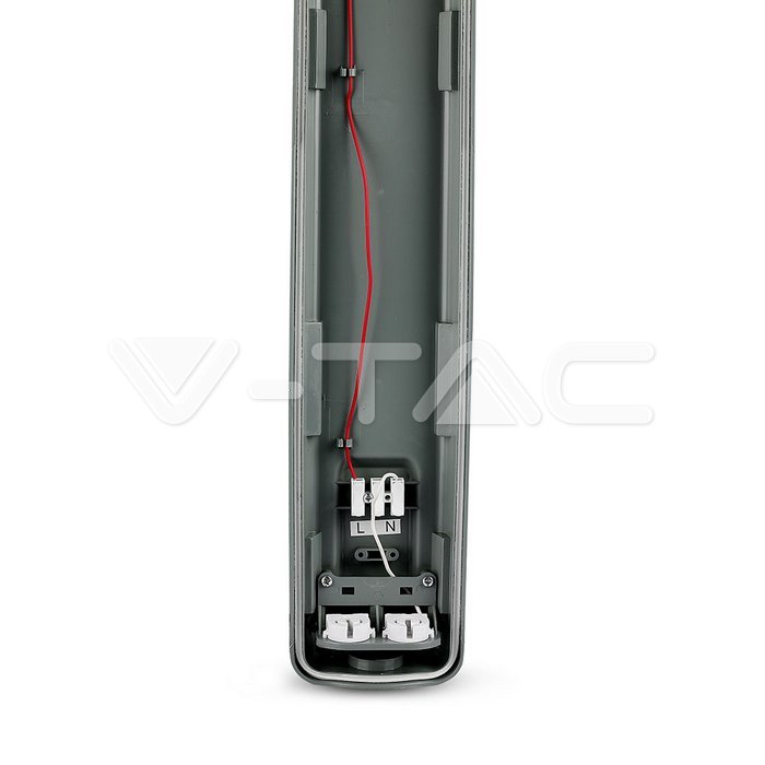 VT-12023 LED Waterproof Lamp PC/PC 2x1200mm 2x18W 6400K