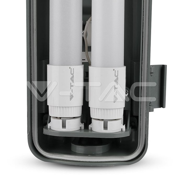 VT-12023 LED Waterproof Lamp PC/PC 2x1200mm 2x18W 6400K