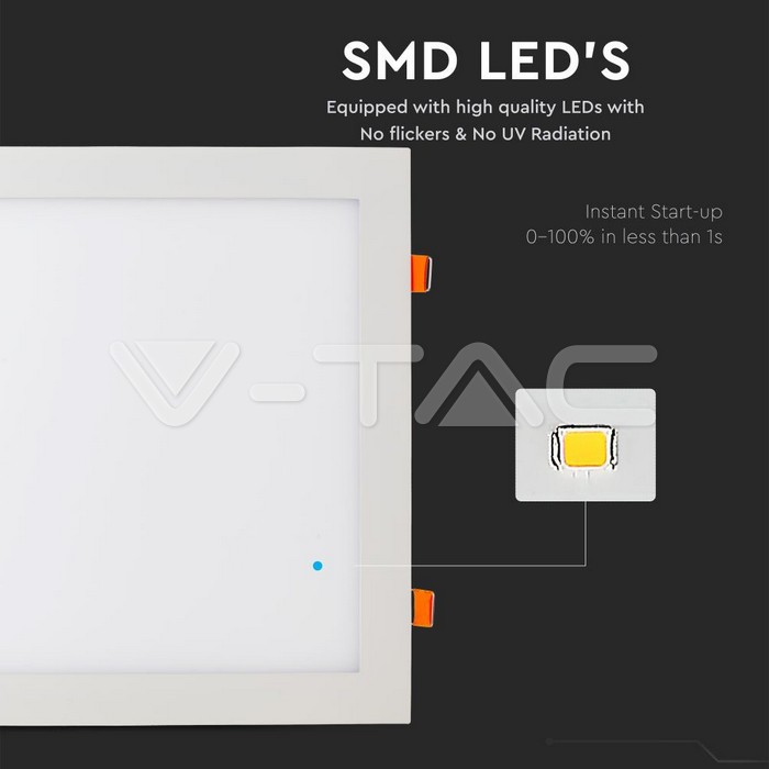 VT-3107 36W LED PANEL LIGHT SQUARE 6400K