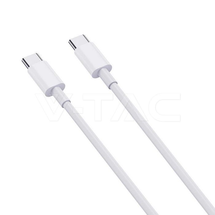 VT-5303 1M TYPE C USB CABLE WHITE