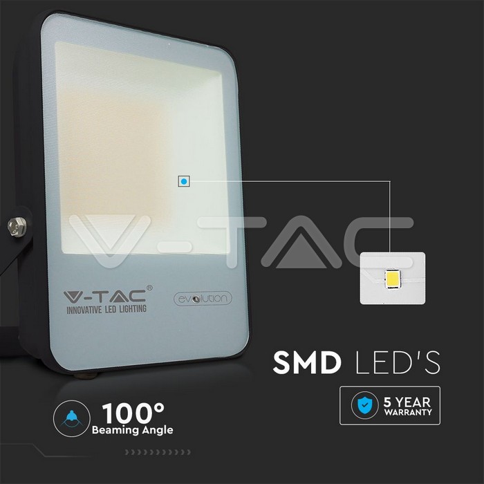 VT-4931 30W 160LM/WATT NEW FLOODLIGHT BLACK BODY 6400K