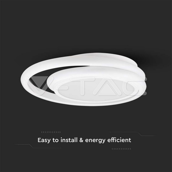 VT-8338 38W LED GRILL FITTING-150CM-FAST CONNECT ET CABLE590CM)6400K(160LM/WT) 5YRS WARRANTY