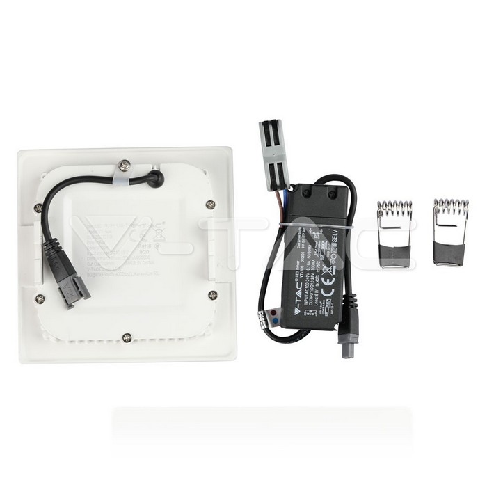 VT-606SQ 6W LED PREMIUM PANEL SAMSUNG CHIP 6400K SQUARE