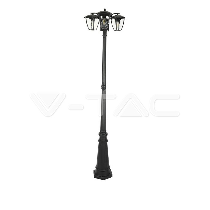 VT-740 Pole Lamp 3XE27 1990mm IP44 Black