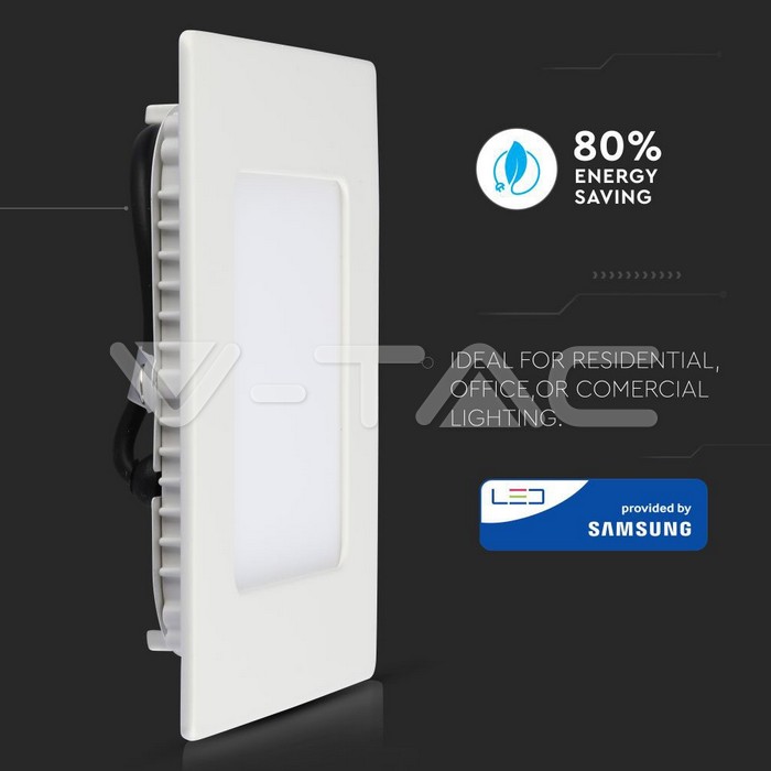 VT-612 12W LED PREMIUM PANEL SQ LED BY SAMSUNG 4000K