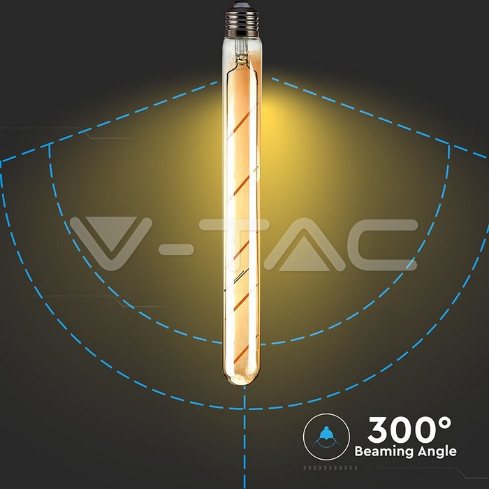 VT-1895 LED Bulb 5W T30 E27 Filament Amber Warm White