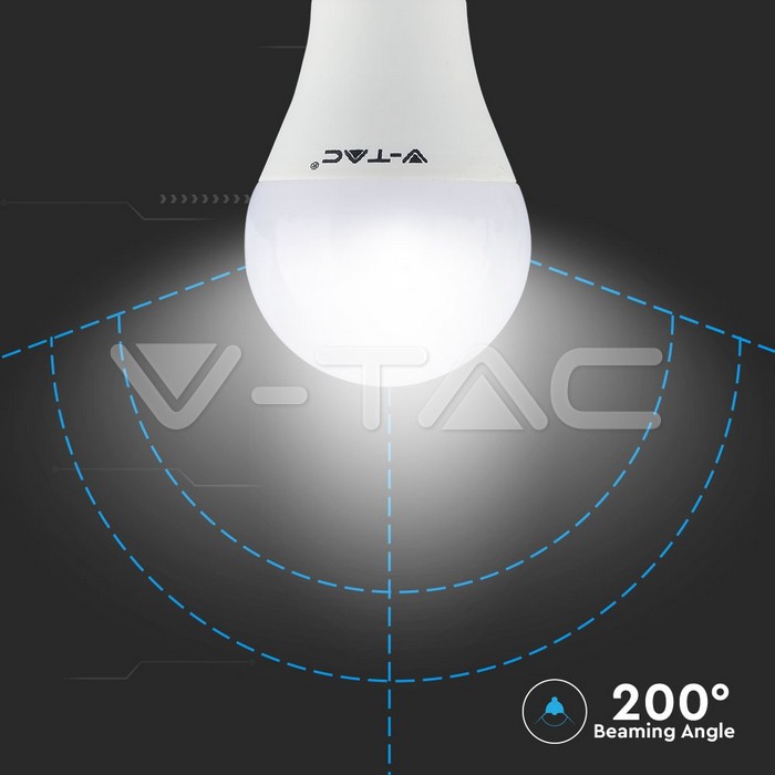 VT-2022 LED Bulb - 6W E27 A60 RGB With Remote Control 6400K