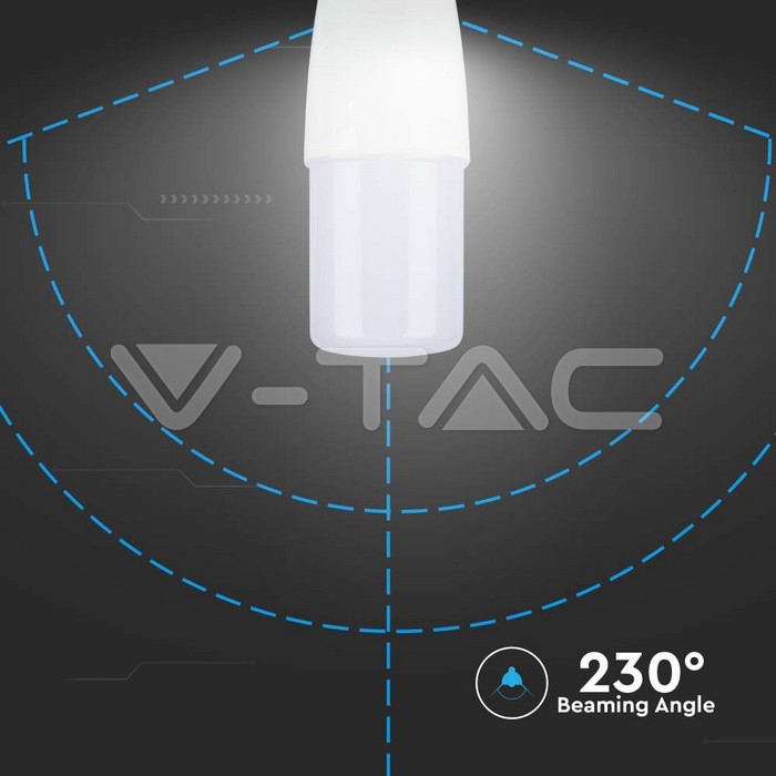 VT-2029 LED Bulb - 9W T37 E14 Plastic 6400K