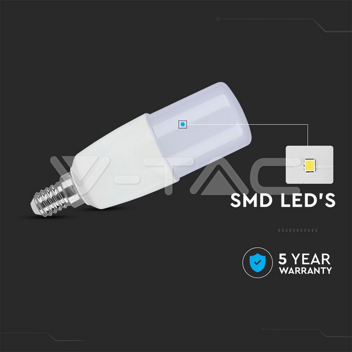VT-2029 LED Bulb - 9W T37 E14 Plastic 6400K