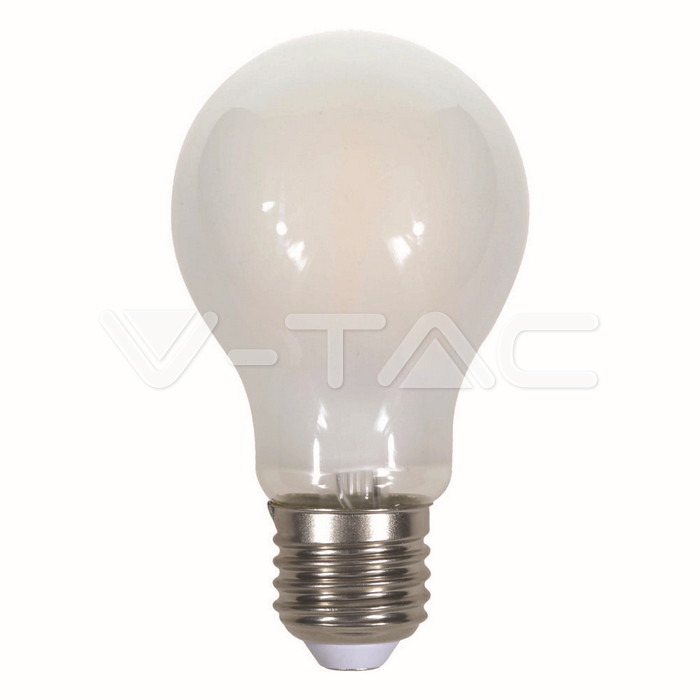 VT-2047 LED Bulb - 7W Filament E27 A60 A++ Frost Cover 6400K
