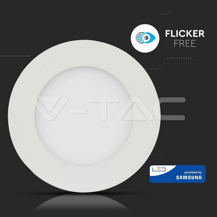 VT-618 18W LED Panel Premium SAMSUNG CHIP Round 4000K