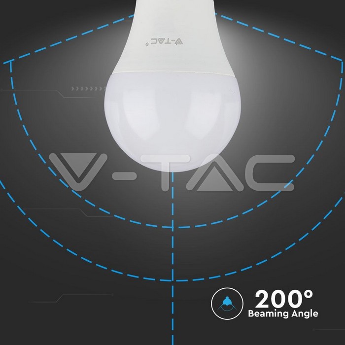 VT-1900 LED Bulb - 9W E27 A60 Thermoplastic 4000K 3PCS/PACK