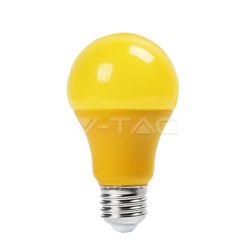 VT-2000 LED Bulb - 9W E27 Yellow Color Plastic