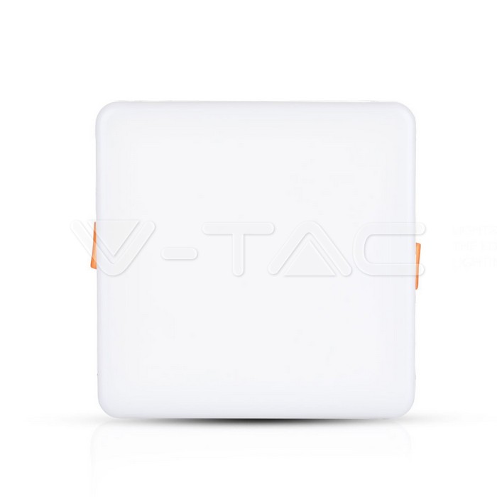VT-619SQ 18W ADJUSTABLE TRIMELESS PANEL WHITE SQUARE