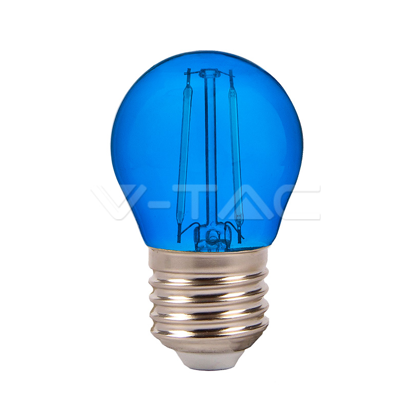 VT-2132 LED Bulb - 2W Filament E27 G45 Blue Color