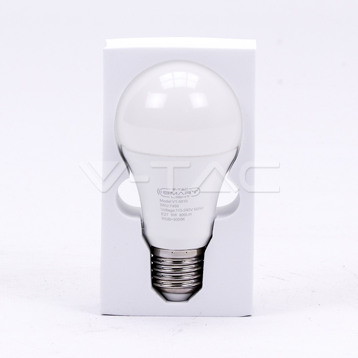 VT-5010 LED Bulb - 9W E27 A65 Compatible With Amazon Alexa And Google Home 6000K