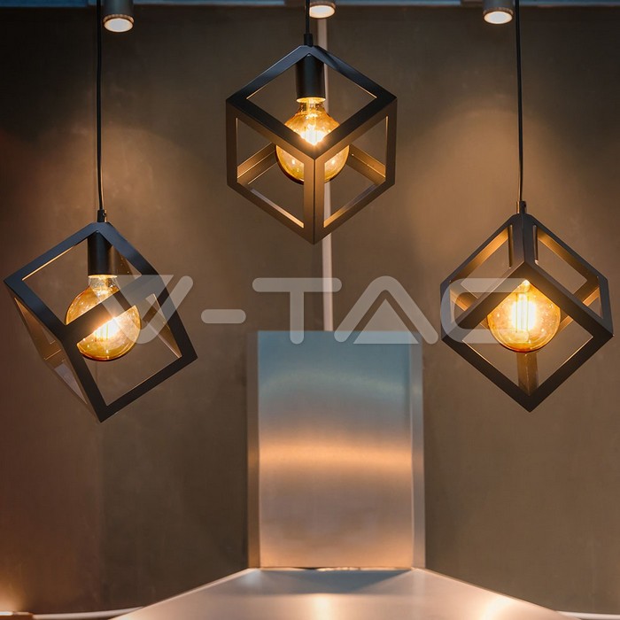 VT-2153 12.5W G125 LED FILAMENT BULB-AMBER COVER WITH COLOROCDE:2200K E27