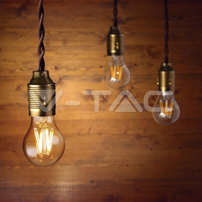 VT-2123 LED Bulb - 12.5W Filament E27 A70 Clear Cover 4000K