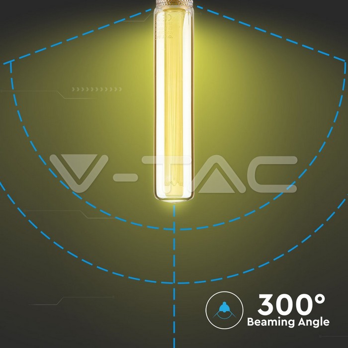 VT-2162 2W T30 LED ART FILAMENT BULB AMBER GLASS 1800K E27