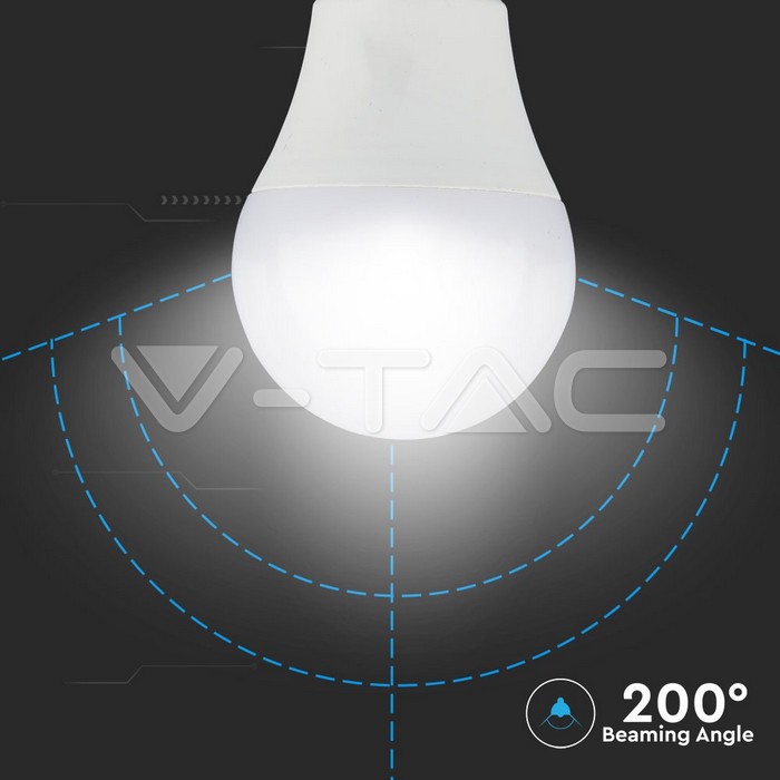 VT-2213 12W A60 LED PLASTIC BULB COLORCODE:6400K E27,CRI>95