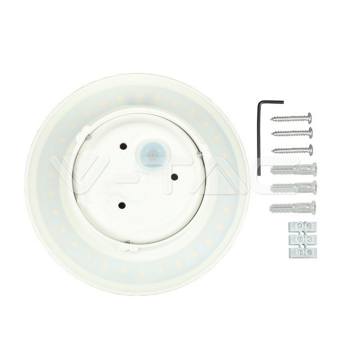 VT-743 9W Wall Lamp White Body Round IP65 4000K