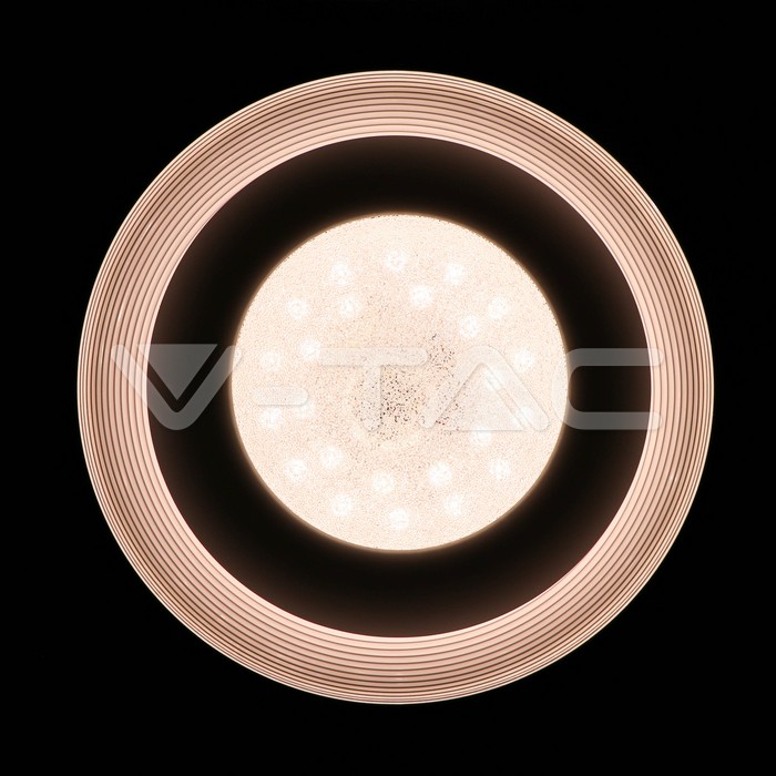 VT-8436 48W LED DESIGNER DOME LIGHT WITH RF CONTROL&amp;TIMER-COLOR CHANGING-CRYSTAL-DIMMABLE