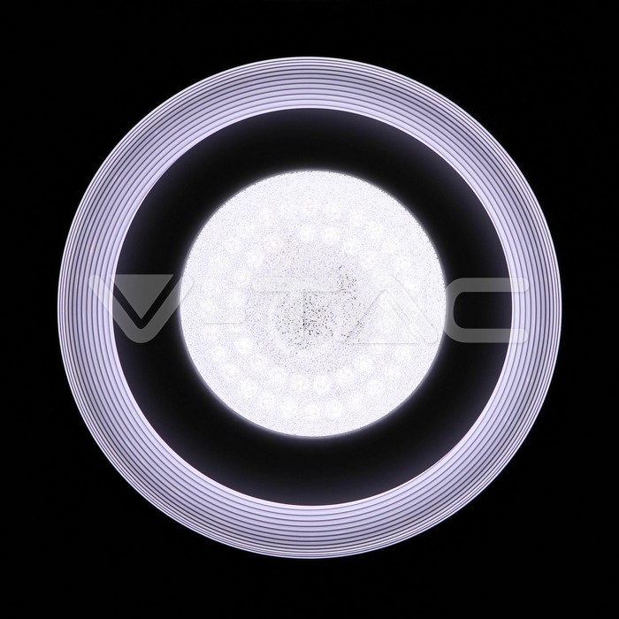 VT-8436 48W LED DESIGNER DOME LIGHT WITH RF CONTROL&amp;TIMER-COLOR CHANGING-CRYSTAL-DIMMABLE