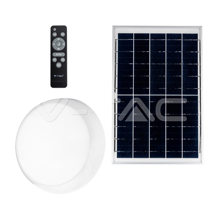 VT-8415 15W-LED SOLAR CEILING LIGHT WITH SENSOR AND RF-3 IN 1 IP65