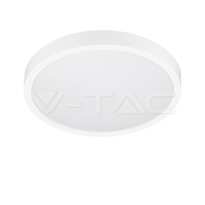 VT-8630 VT-8630 36W LED DOME LIGHT 4000K ROUND WHITE FRAME IP44