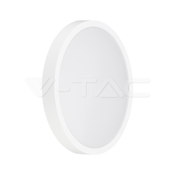 VT-8630 VT-8630 36W LED DOME LIGHT 4000K ROUND WHITE FRAME IP44