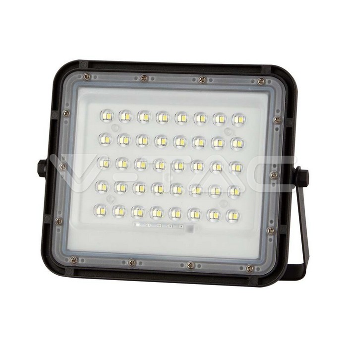 VT-80W LED SOLAR FLOODLIGHT 6400K 6000 mAh BATTERY 3M CABLE 800 LM