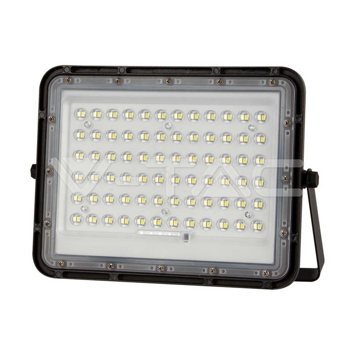 VT-120W LED SOLAR FLOODLIGHT 6400K 12000 mAh BATTERY 3M CABLE 1200 LM
