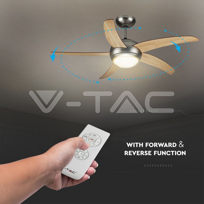 VT-6053-5 60W-LED CEILING FAN WITH RF CONTROL-4 BLADES-AC MOTOR